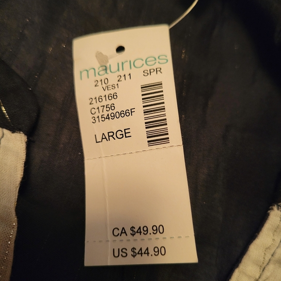 Maurices Black & White Dress With Gold Accents NWT - Picture 14 of 16